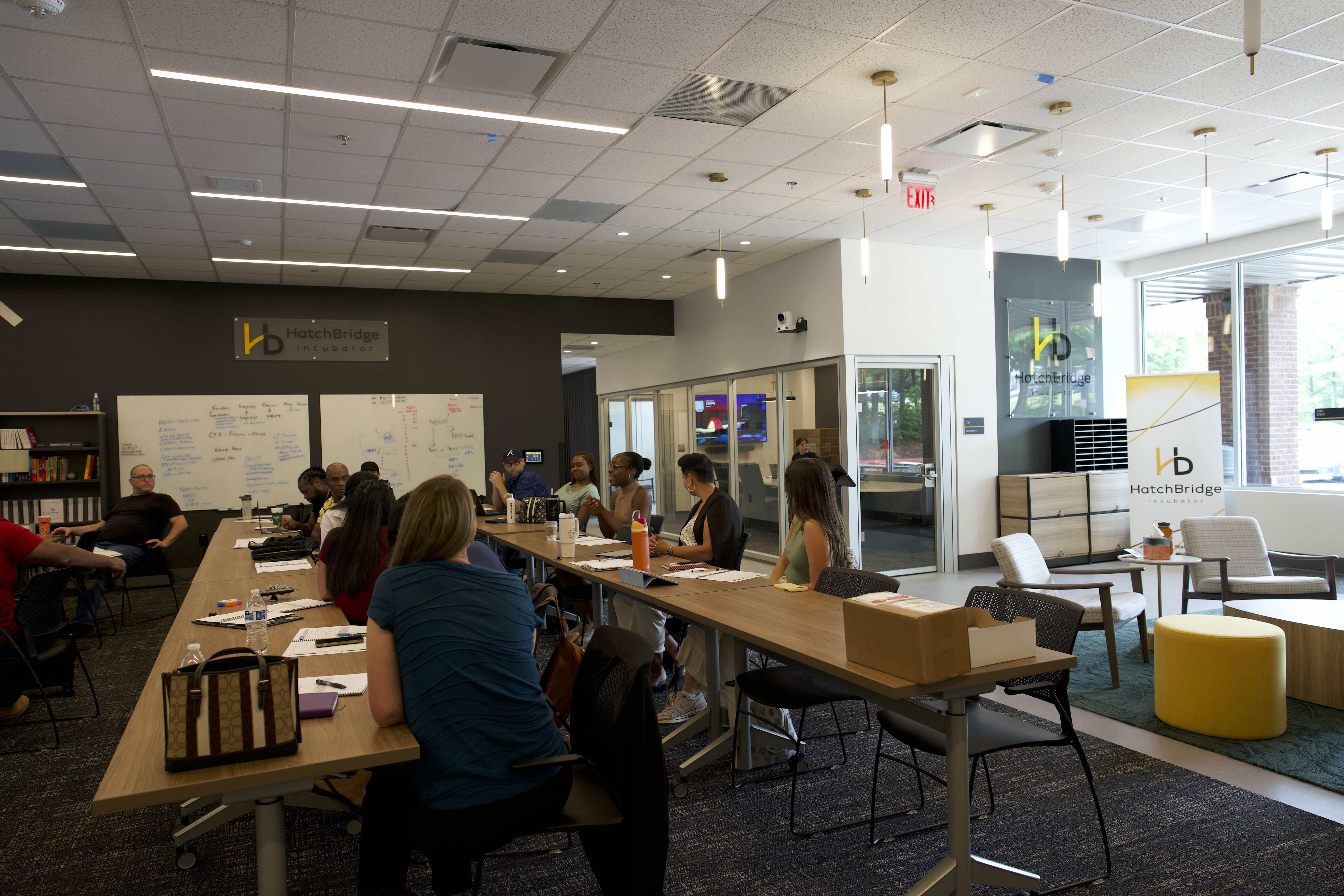 HatchBridge Incubator community workshop in progress