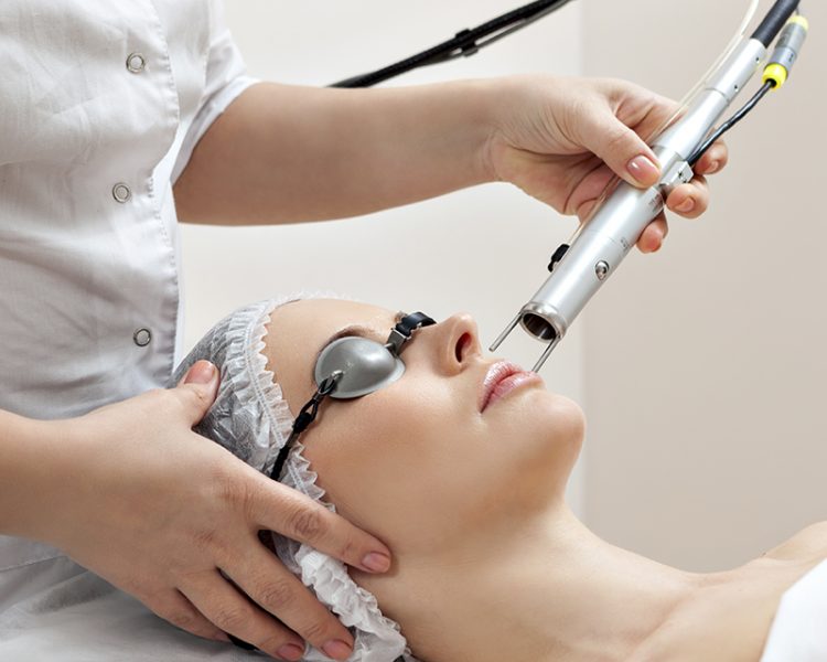 Imagem ilustrativa de tratamento com lasers