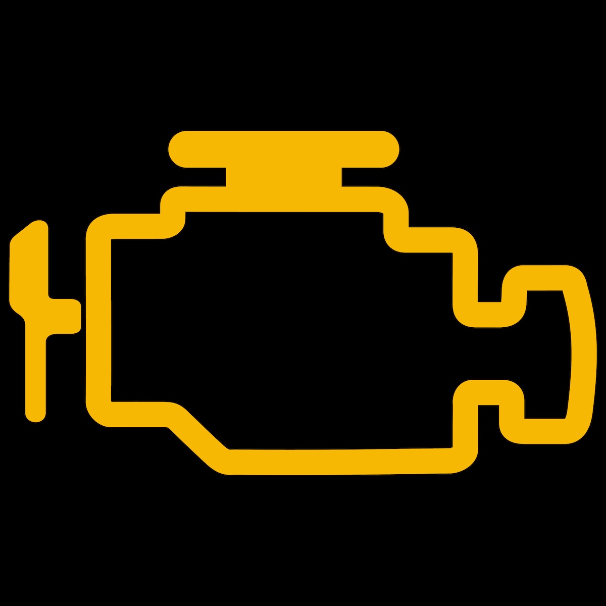 Vector image of check engine light