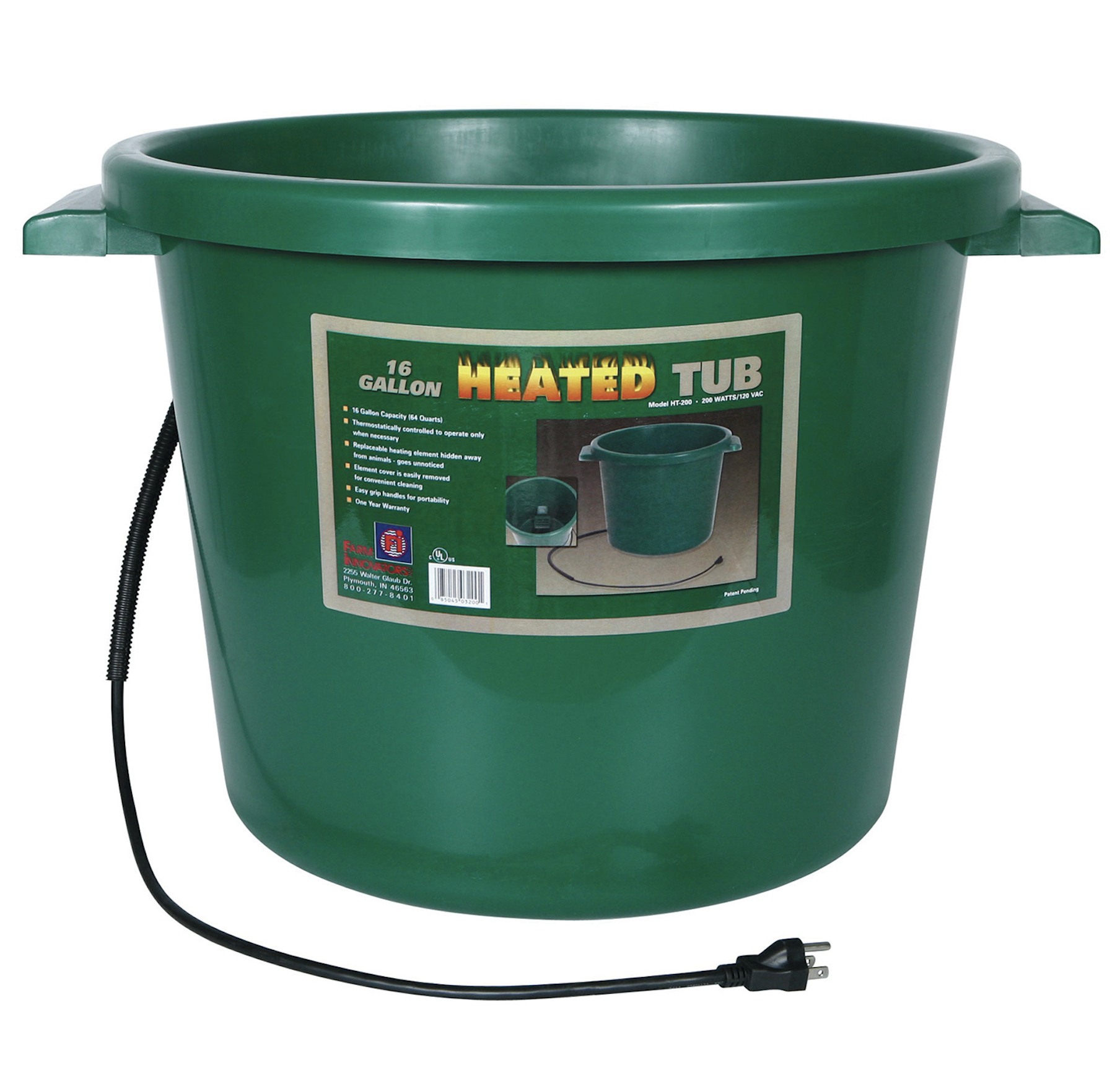 Farm Innovators 16 Gal. Heated Tub