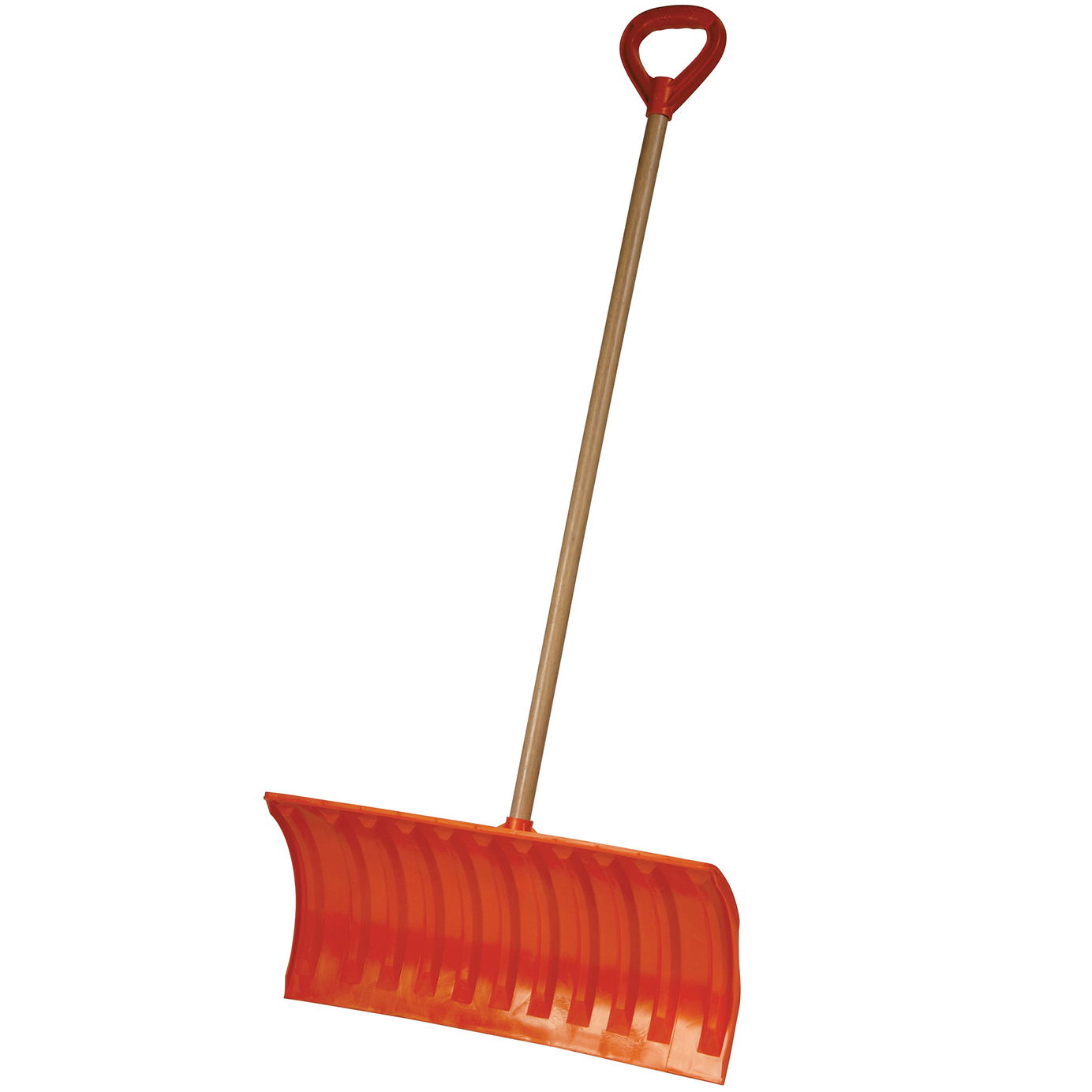 Bigfoot 25 in Orange D-Grip Poly Snow Pusher