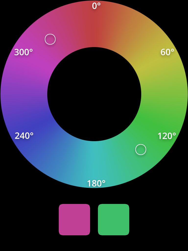 HSL complementary color scheme