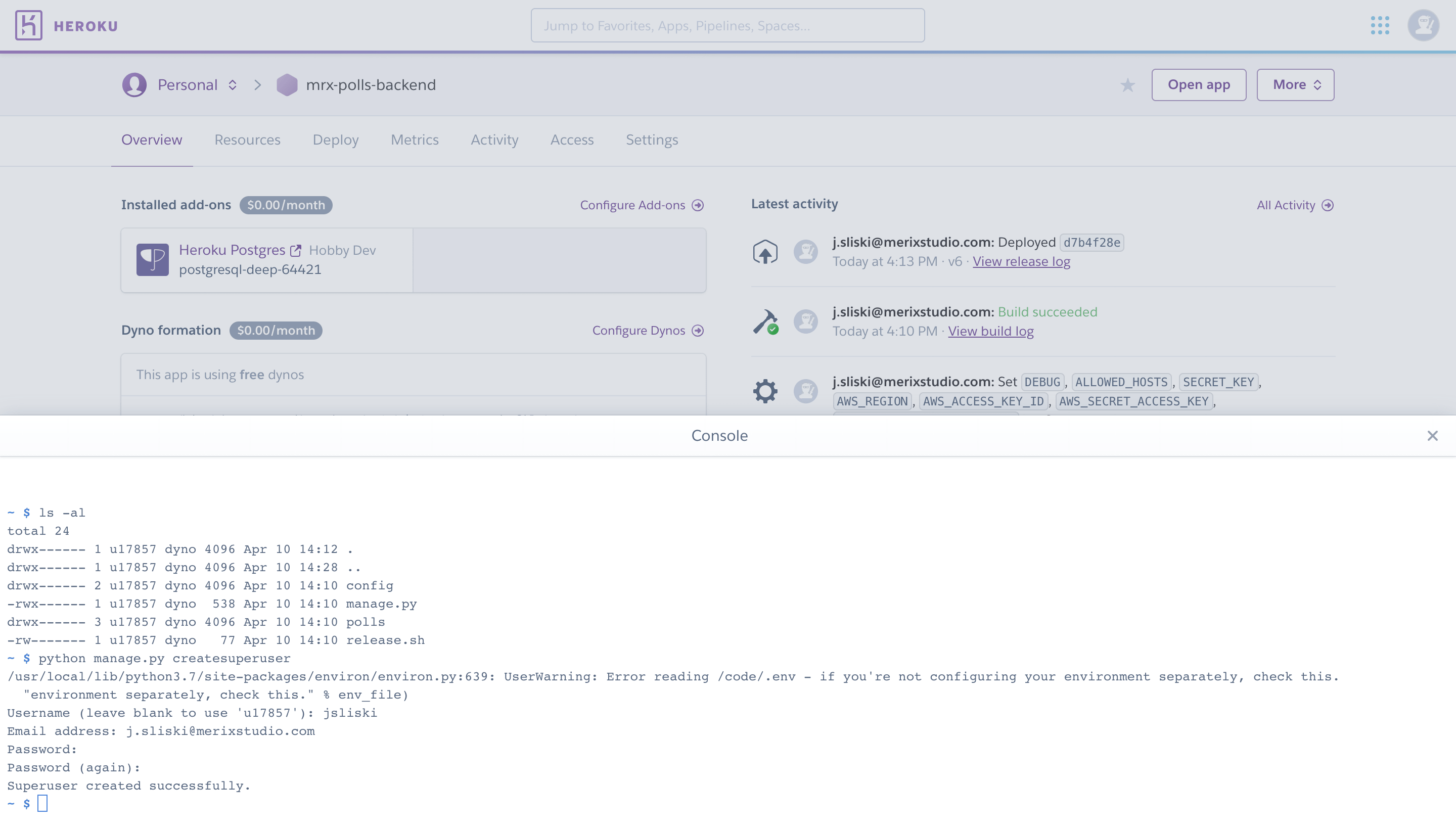 AdminHeroku