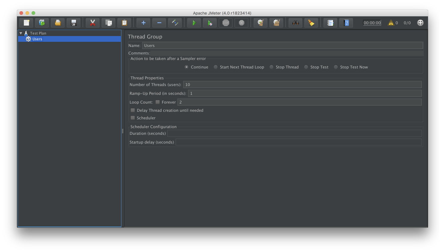 Adding Thread Group in JMeter