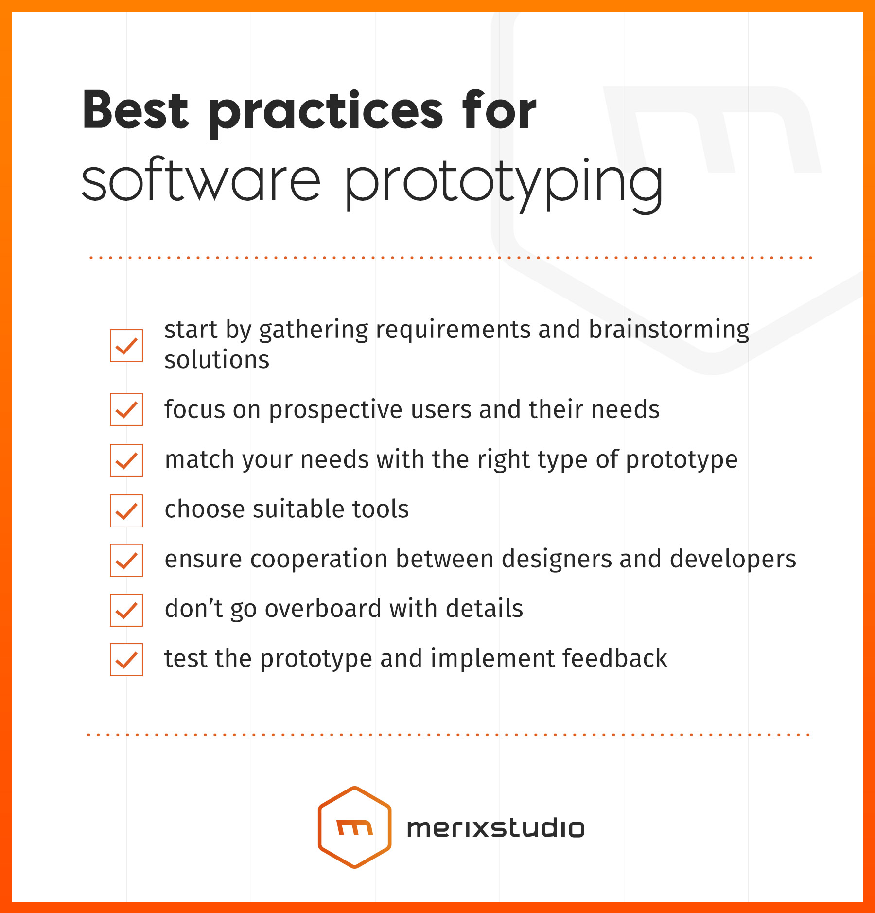 Best practices for software prototyping