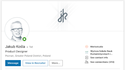 Example of good Cover Photo on LinkedIn