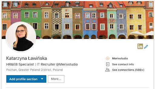 Example of good Cover Photo on LinkedIn 2