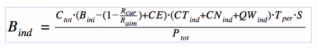 the project bonus formula