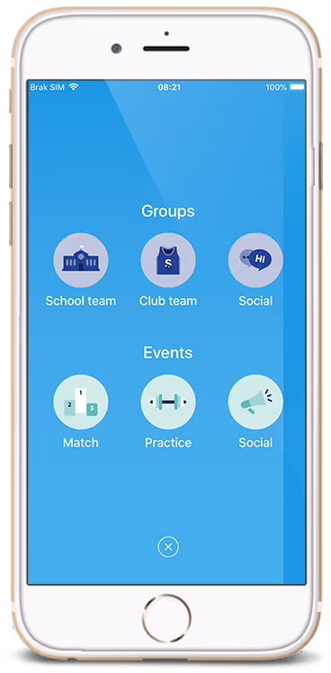 Groups/event creator view