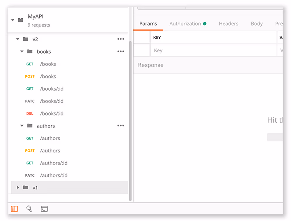 Api designing in Postman