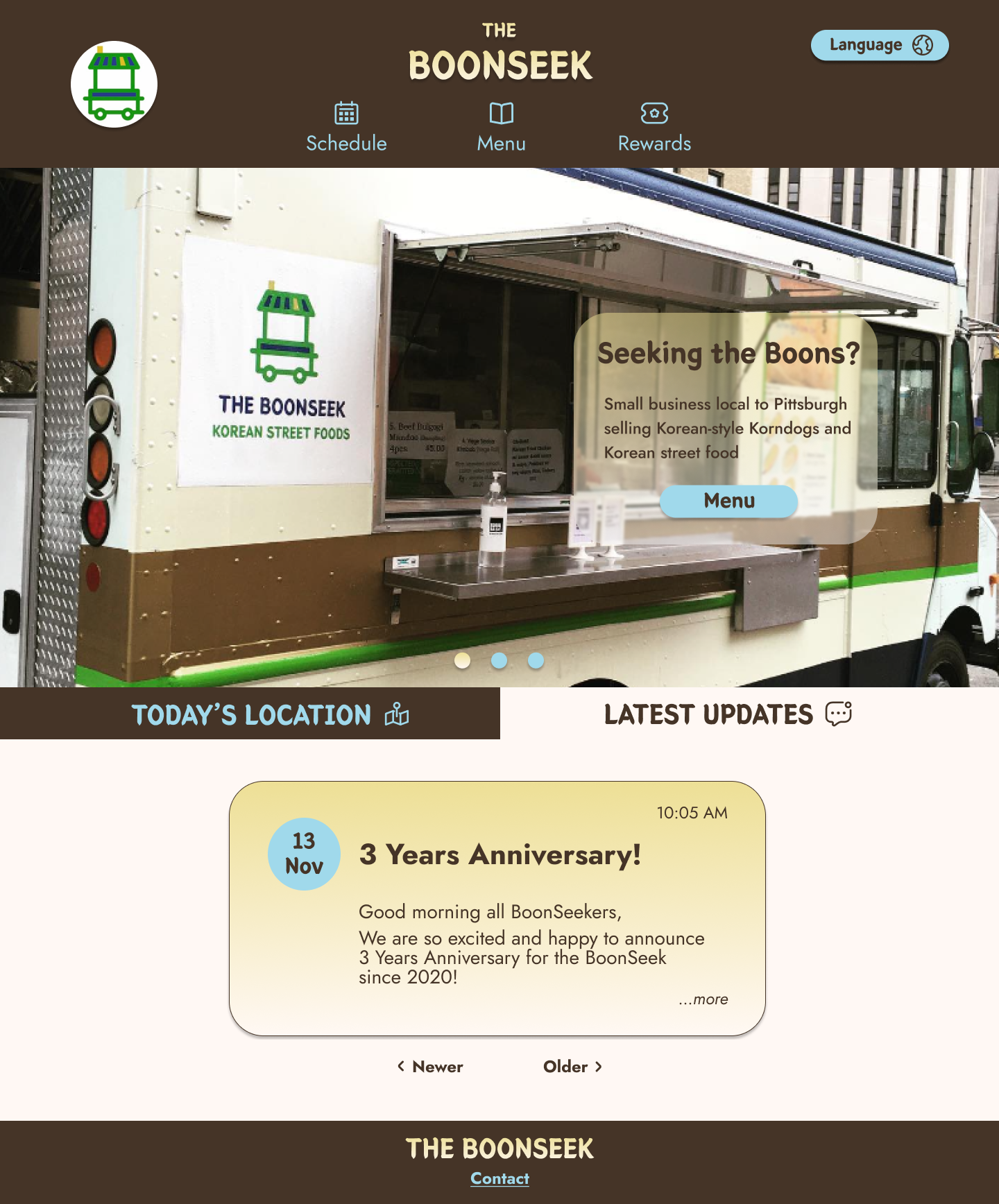Home screen updates tab mockup