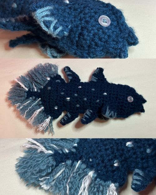 Crochet coelacanth