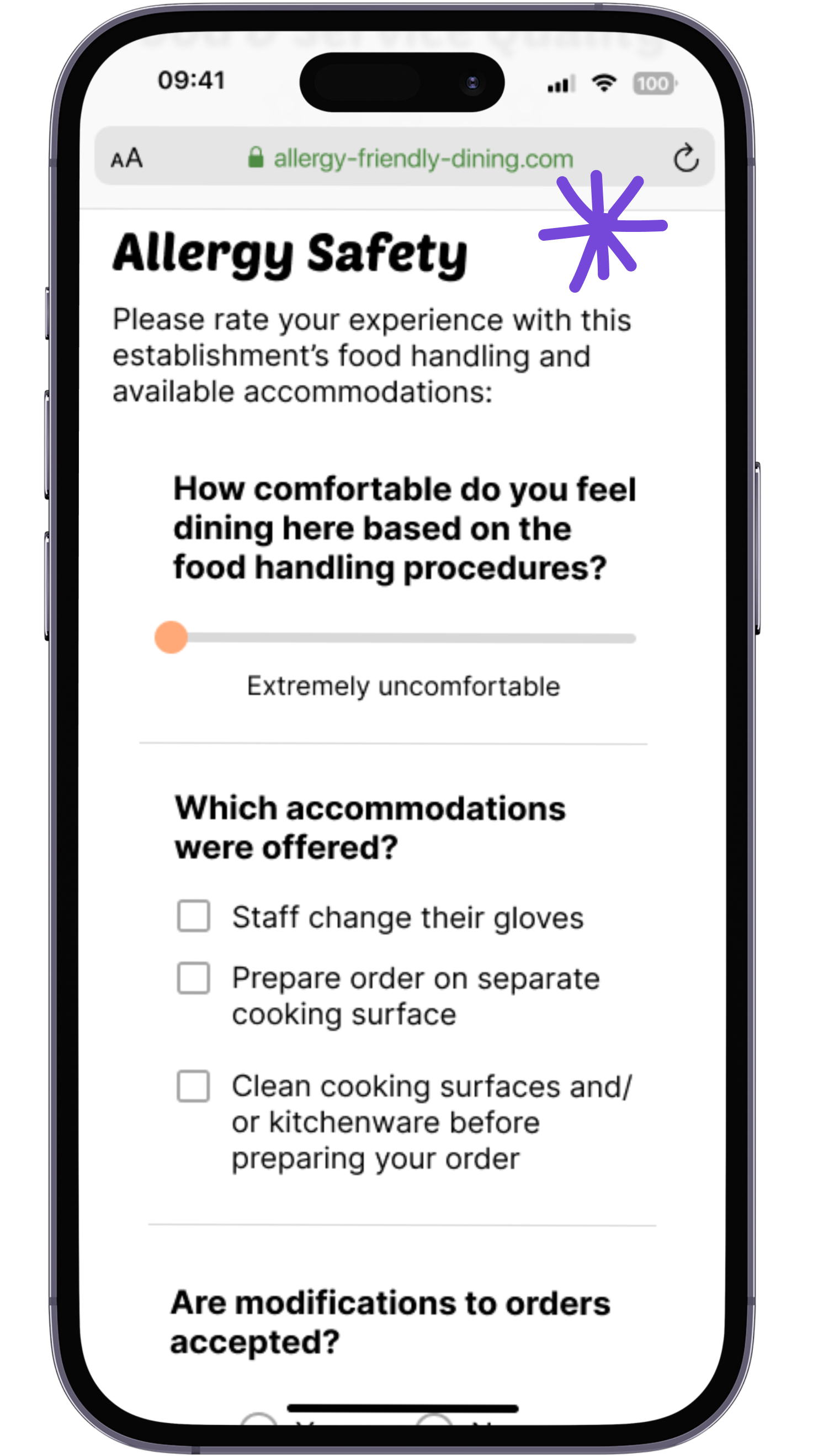 AFD write review screen
