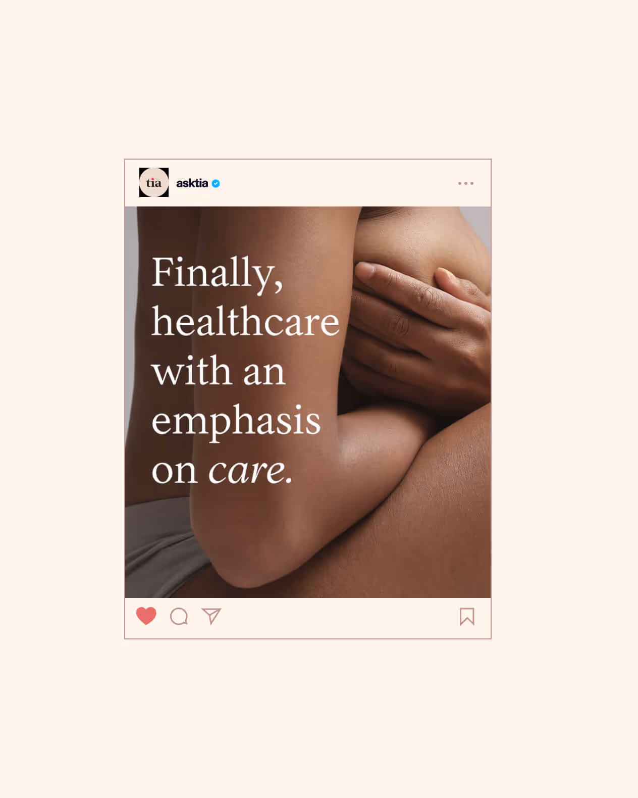 A picture of a woman's butt with the words, finally, healthcare with