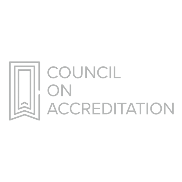 Council on accreditation seal of accreditation logo for Credit.org 