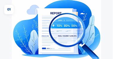 Certified credit counselor reviewing a debt report and debt relief options.