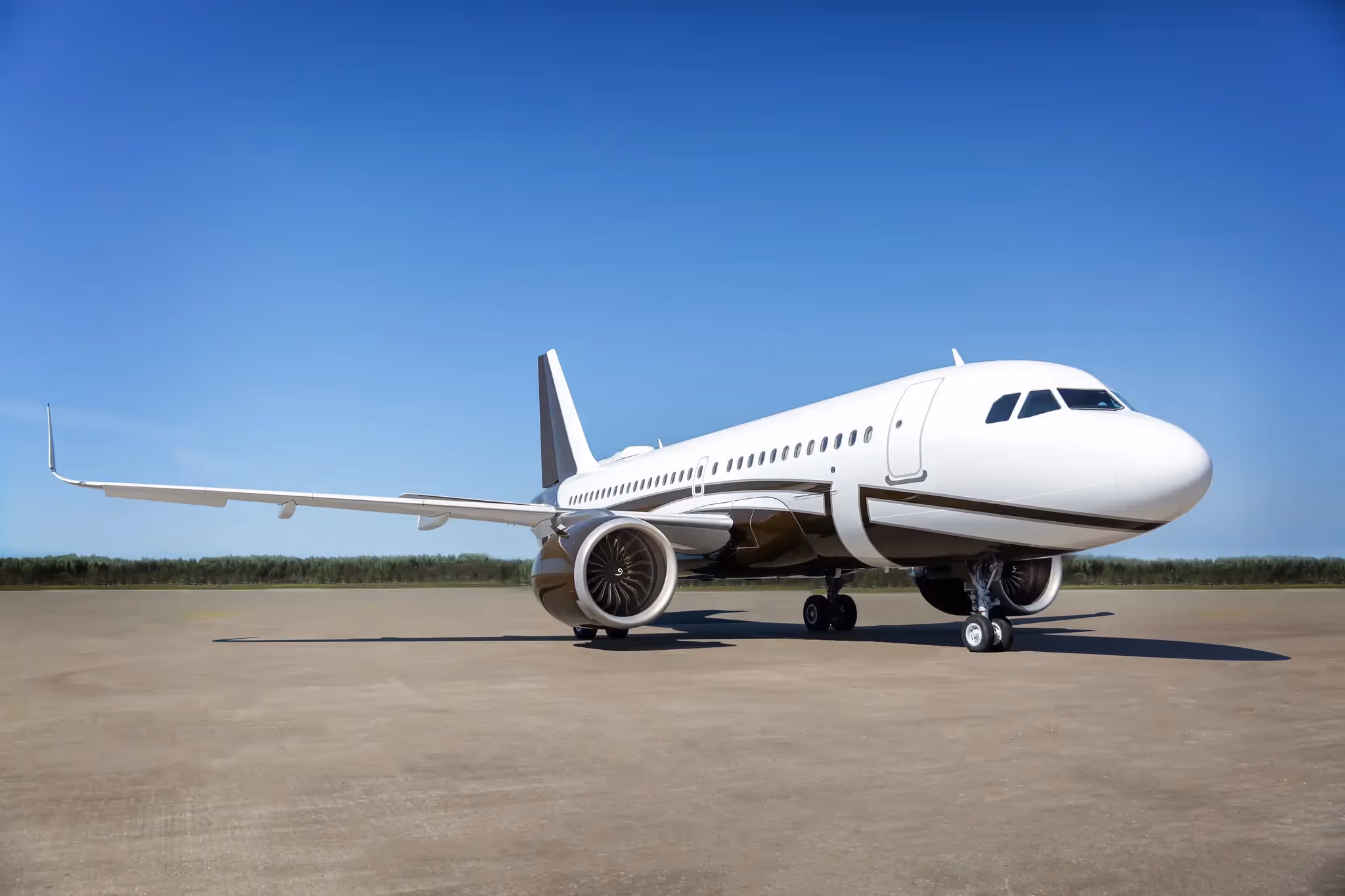 VIP Private jet on the runway