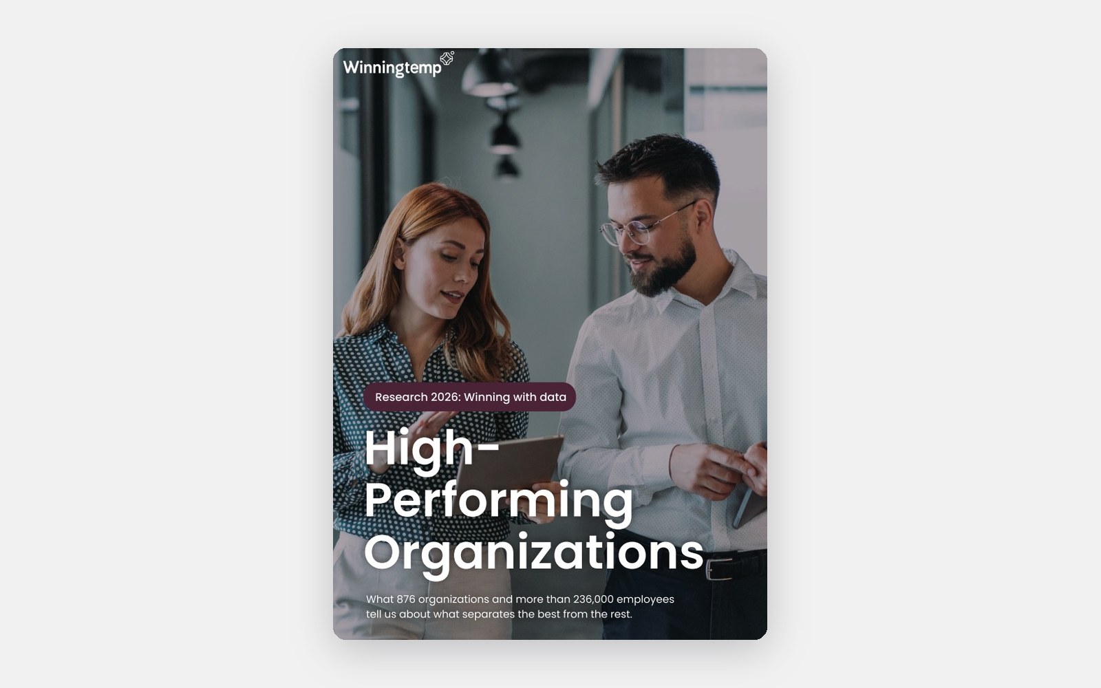 Report cover: High-Performing Organizations, Research 2026: Winning with data
