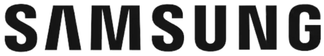 Logo firmy Samsung.