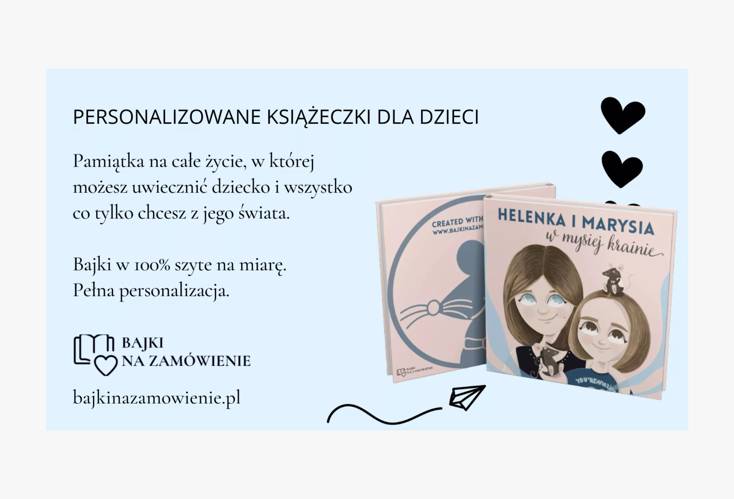 Grafiki na social media marki Bajki Na Zamówienie