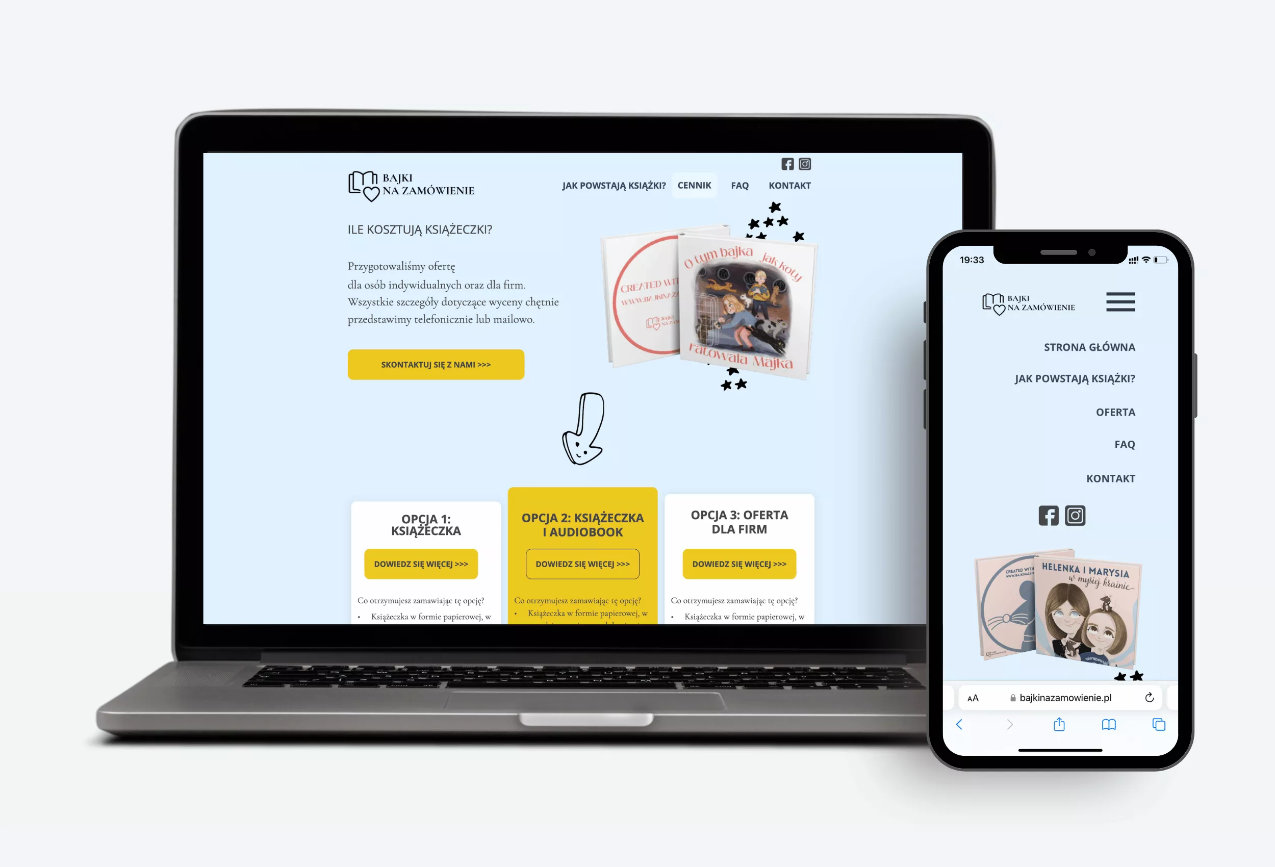 	Kreacje reklamowe do social mediów Bajki Na Zamówienie