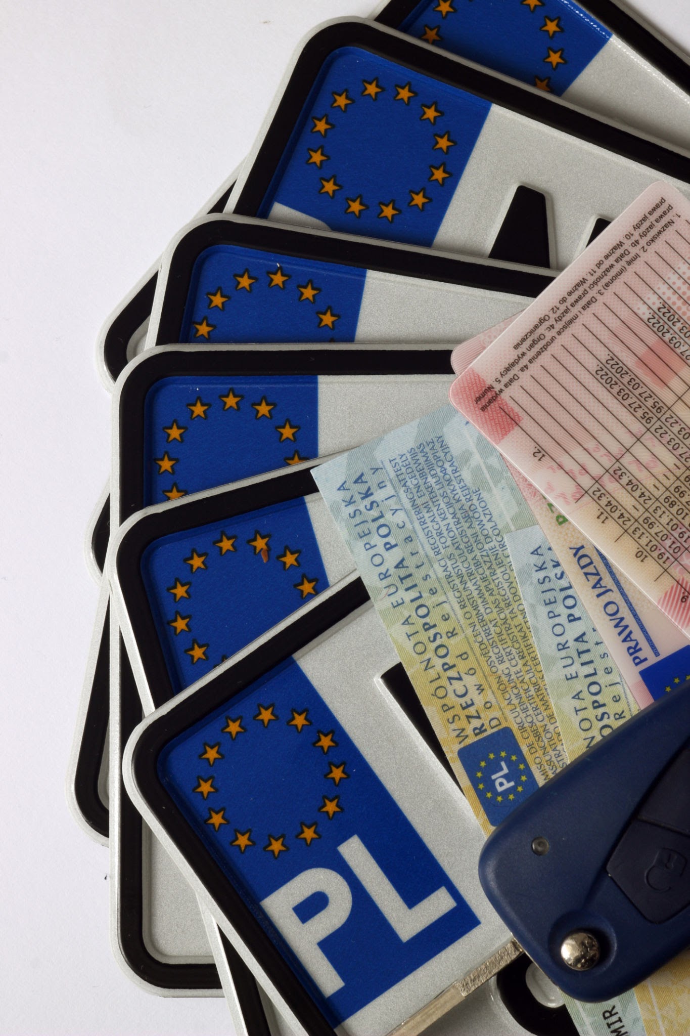 Dokumenty i tablice rejestracyjne. Źródło: dabkowski / Getty Images