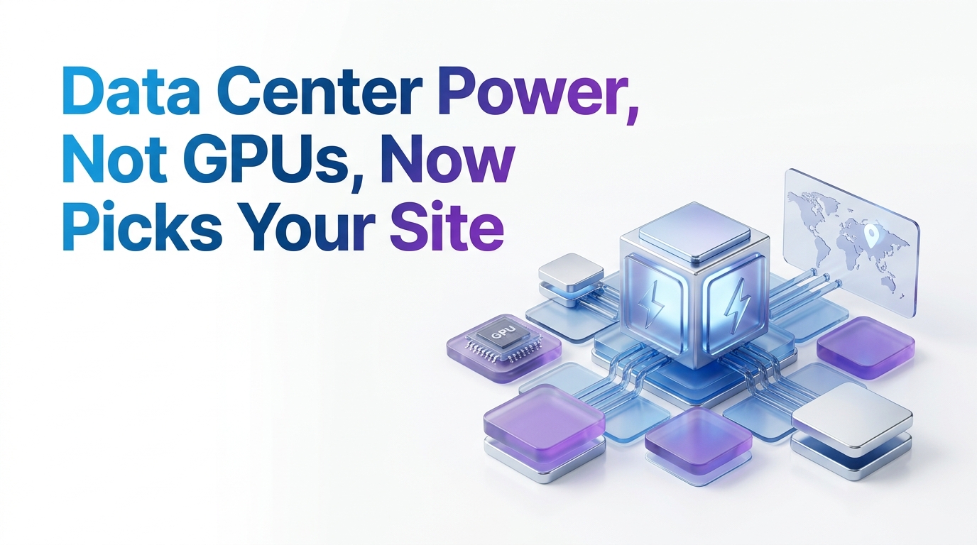 Data Center Power Shortage 2026: Why Site Selection Changed
