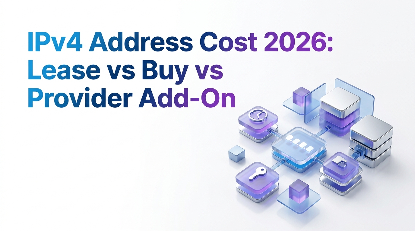 IPv4 Address Cost 2026: Lease vs Buy vs Provider Add-On