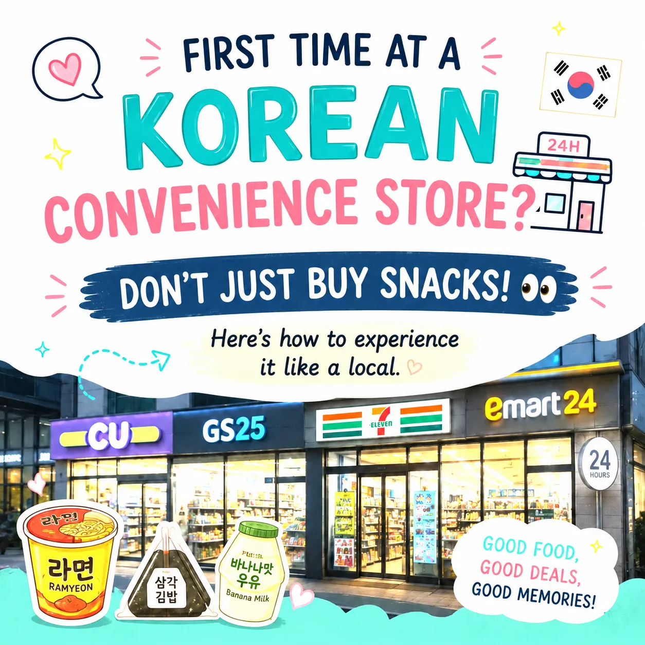 First time at a Korean convenience store? A guide to experiencing it like a local.