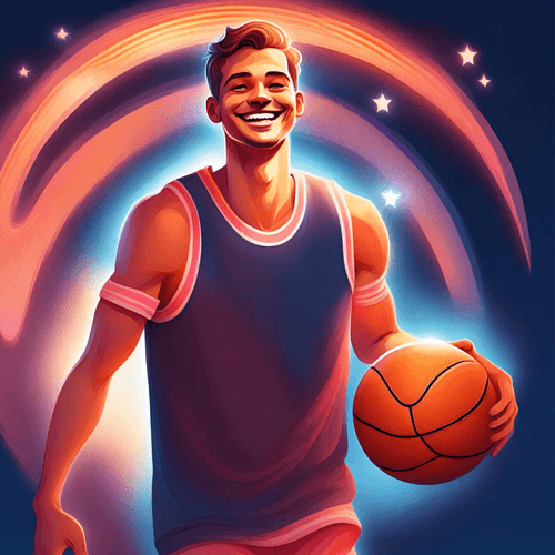 Image IA - Sportif qui joue au basket