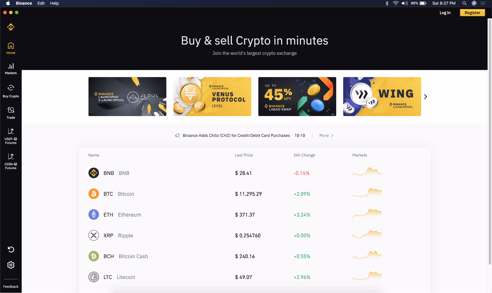 Binance Plateforme Crypto