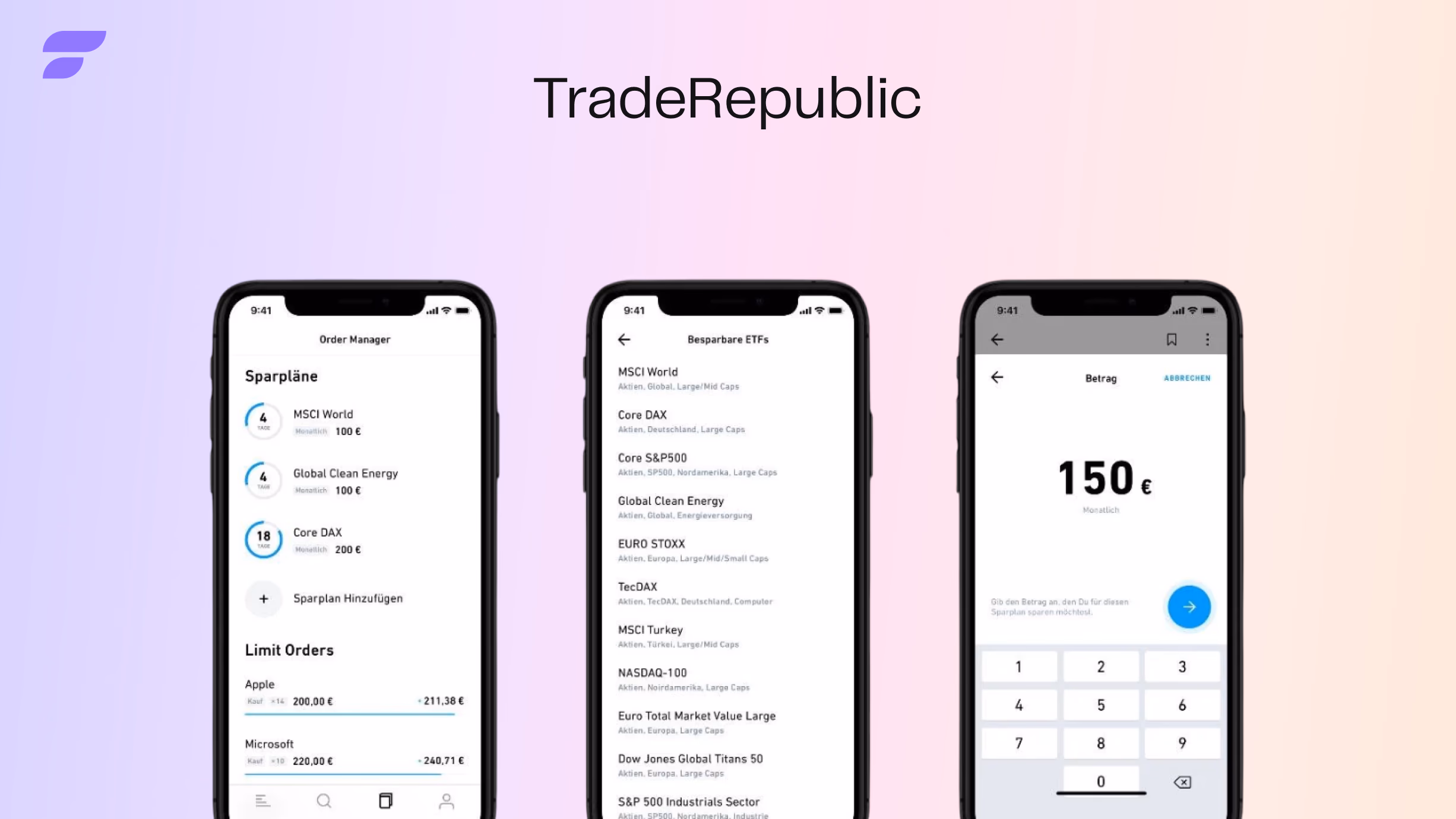 Trade Republic Application Mobile Crypto