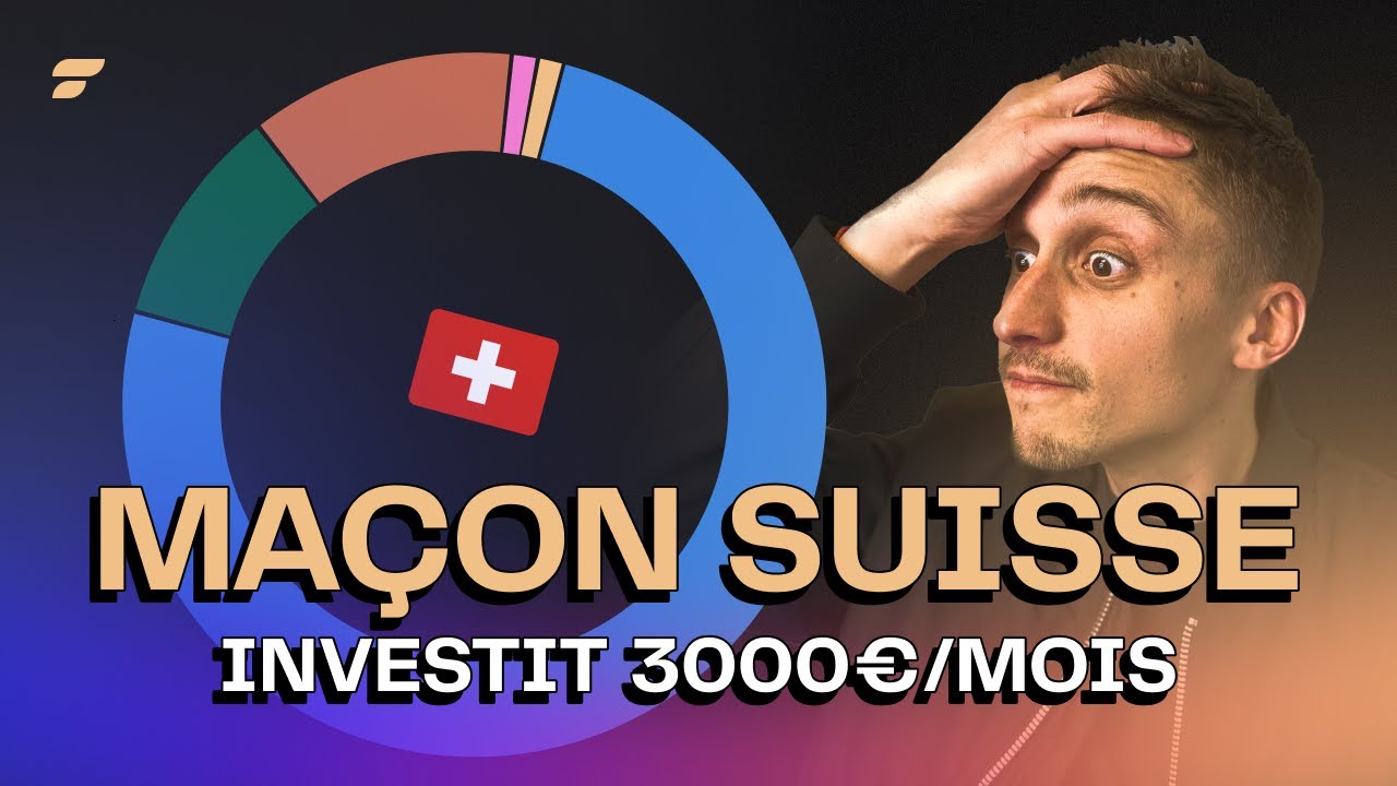 Maçon suisse de 37 ans investit 3000€/mois dans des ETF ! | Présentation de Portefeuille