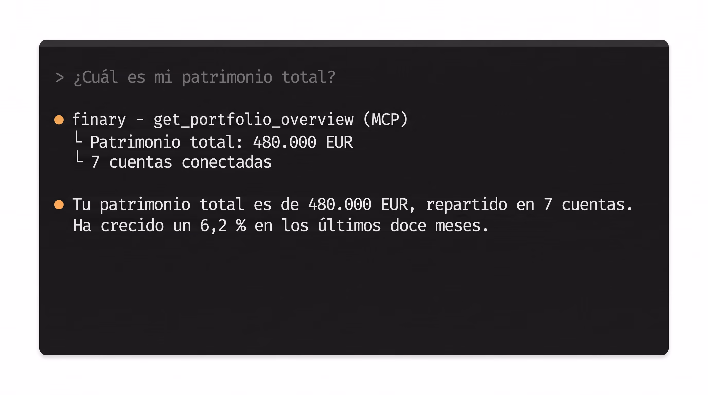 ¿Cuál es mi patrimonio total?