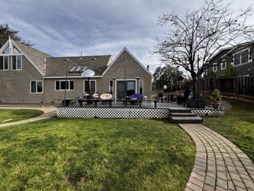 Current upper backyard