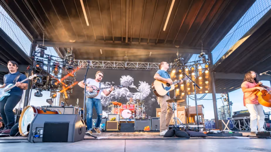 Picture of the Avett Brothers performing in 2019