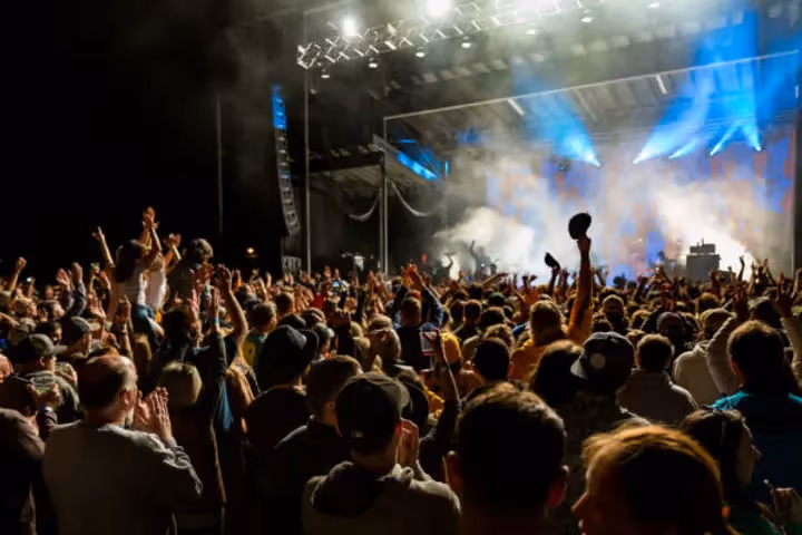 Photo of crowd cheering during an encore