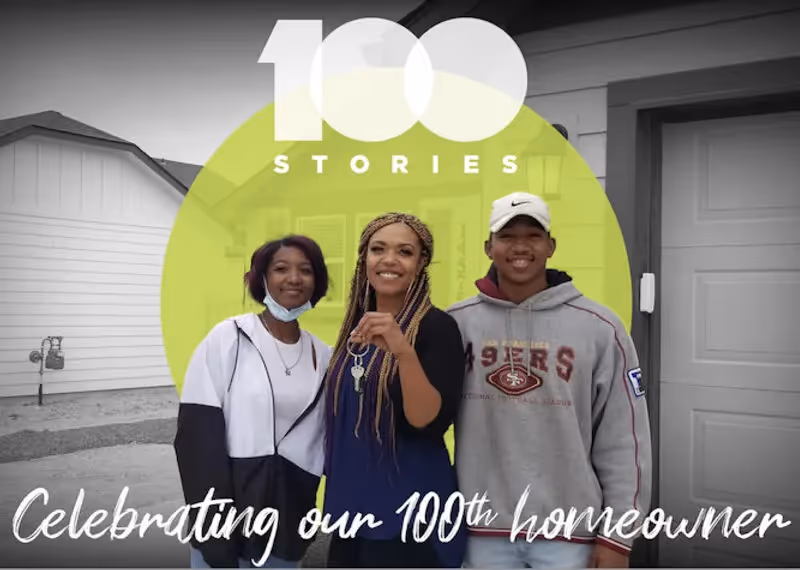 First Story 100th homeowner photo