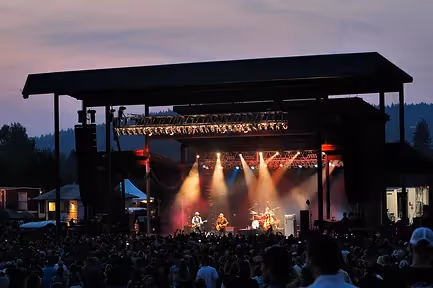 concert at dusk