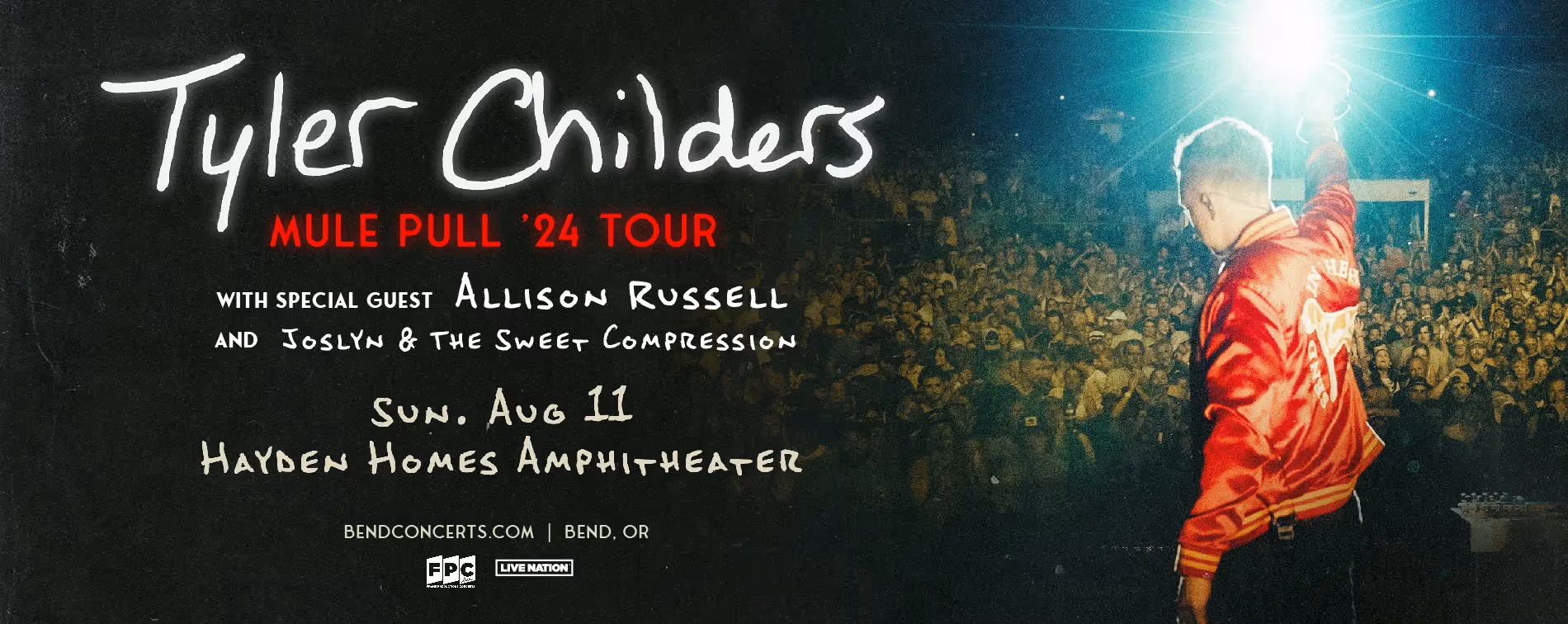 Tyler Childers 2024 Tour Announcement for Hayden Homes Amphitheater