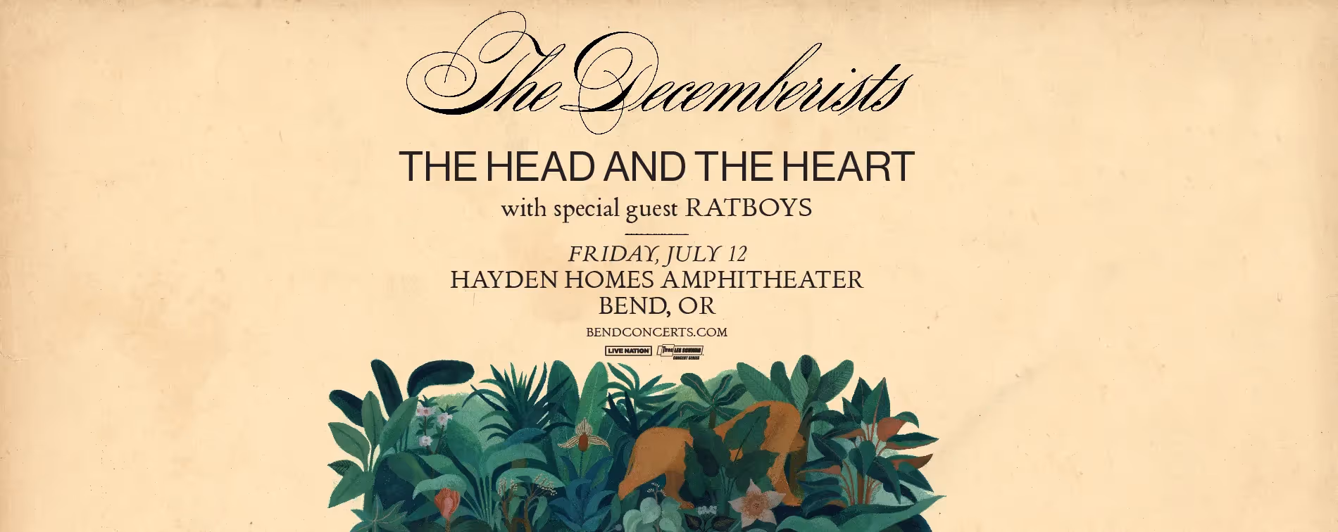 The Decembrists 2024 Tour Announcement for Hayden Homes Amphitheater