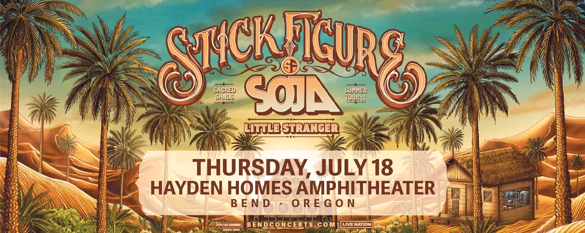 Stick Figure 2024 Tour Announcement for Hayden Homes Amphitheater
