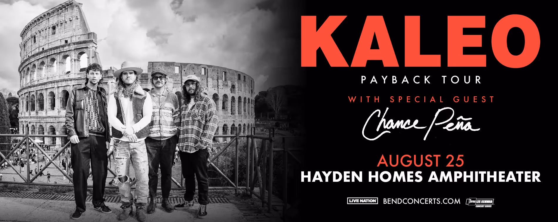 KALEO featured image for event at Hayden Homes Amphitheater August 25, 2024 in Bend, Oregon