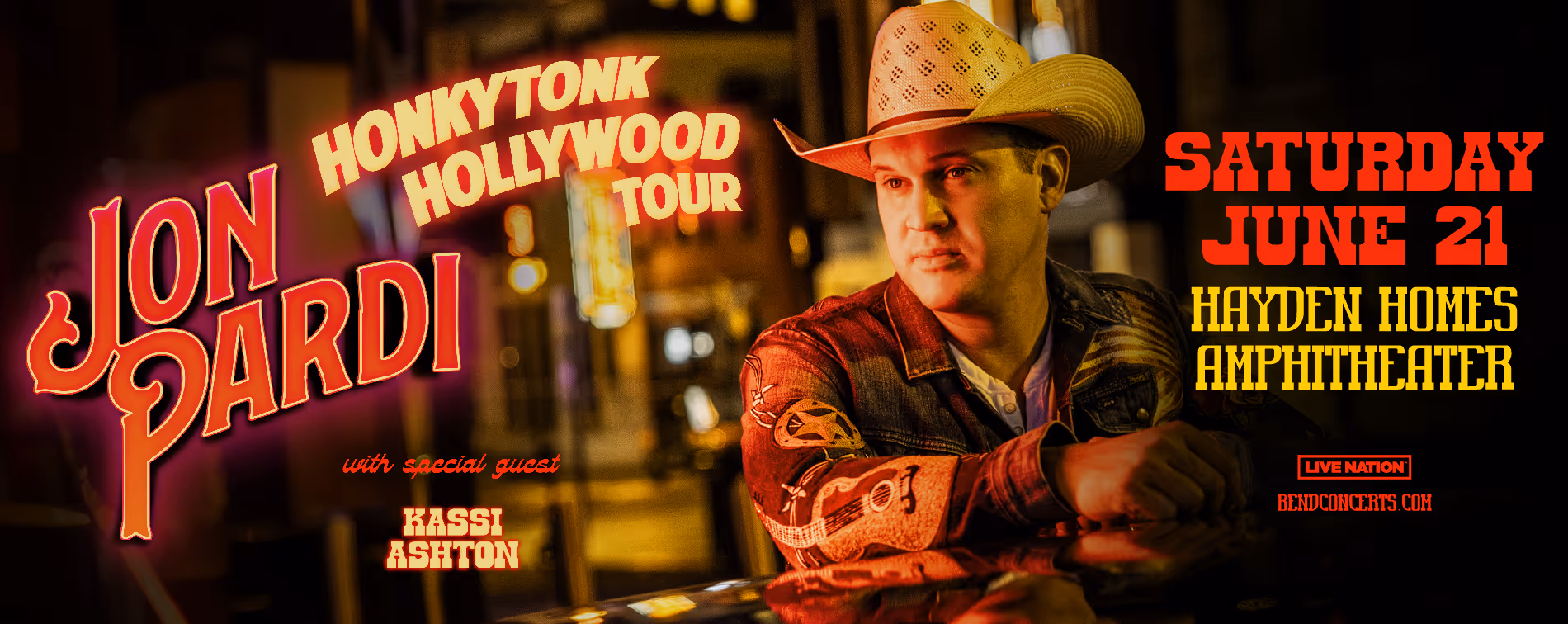 Jon Pardi performs at Hayden Homes Amphitheater in Bend, Oregon Saturday, June 21