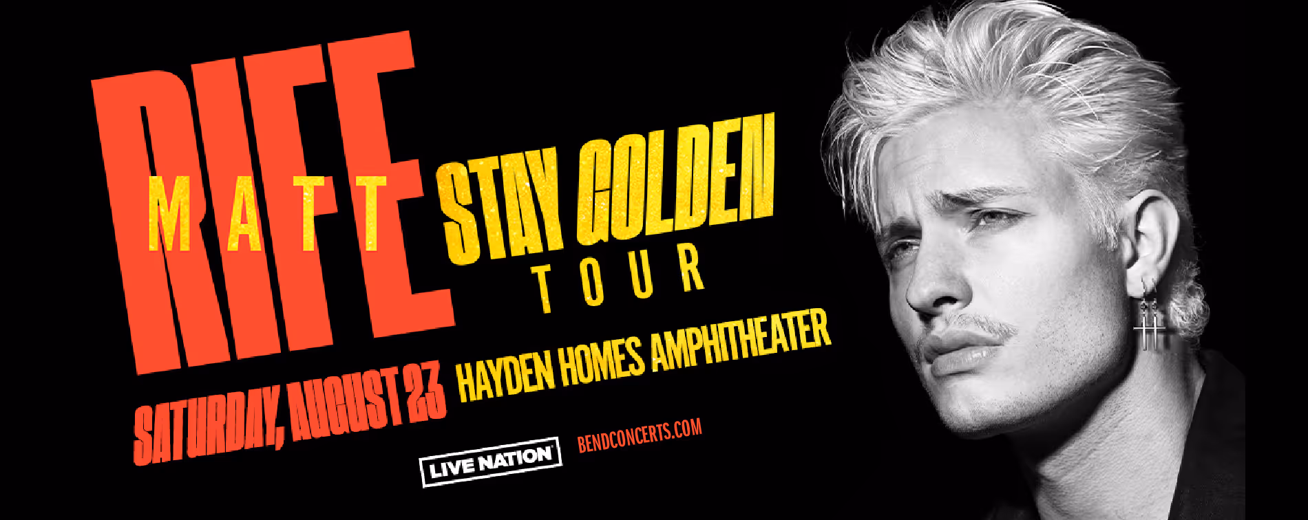 Comedian Matt Rife performs Hayden Homes Amphitheater in Bend, Oregon August 23, 2025