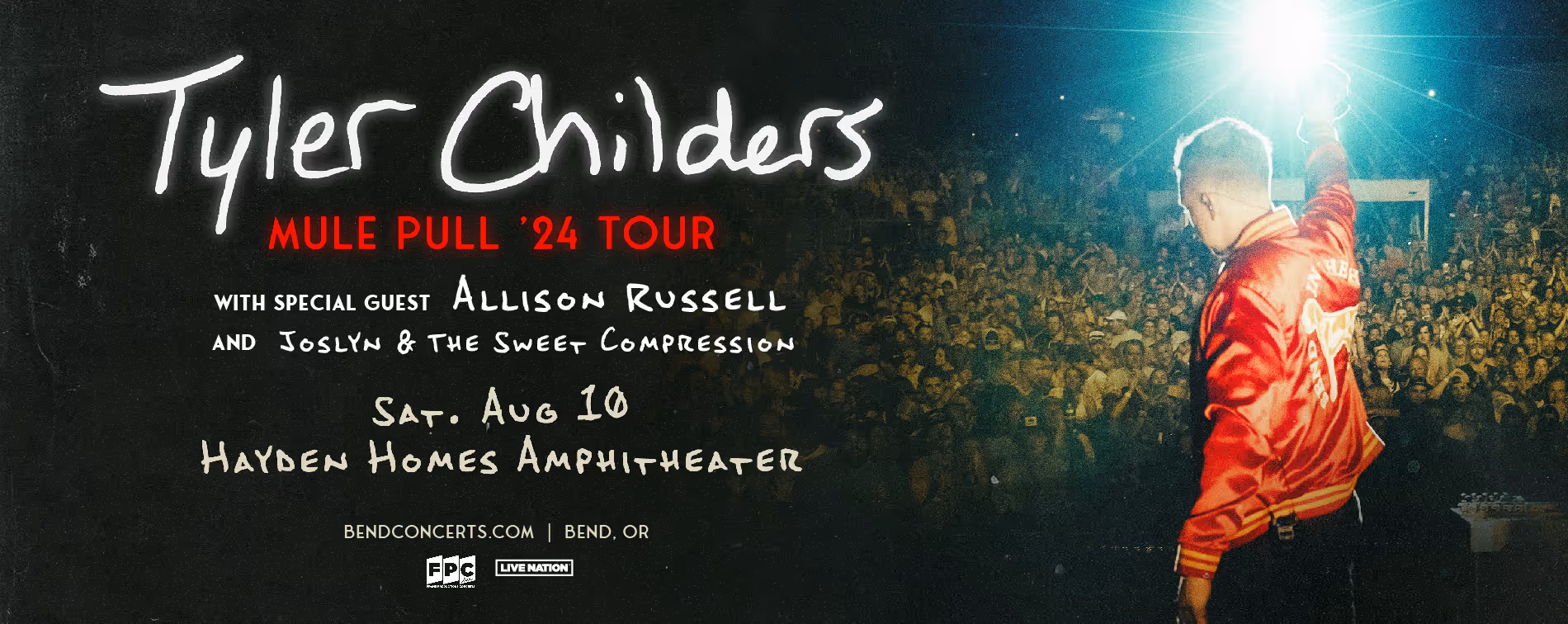 Tyler Childers 2024 Tour Announcement for Hayden Homes Amphitheater