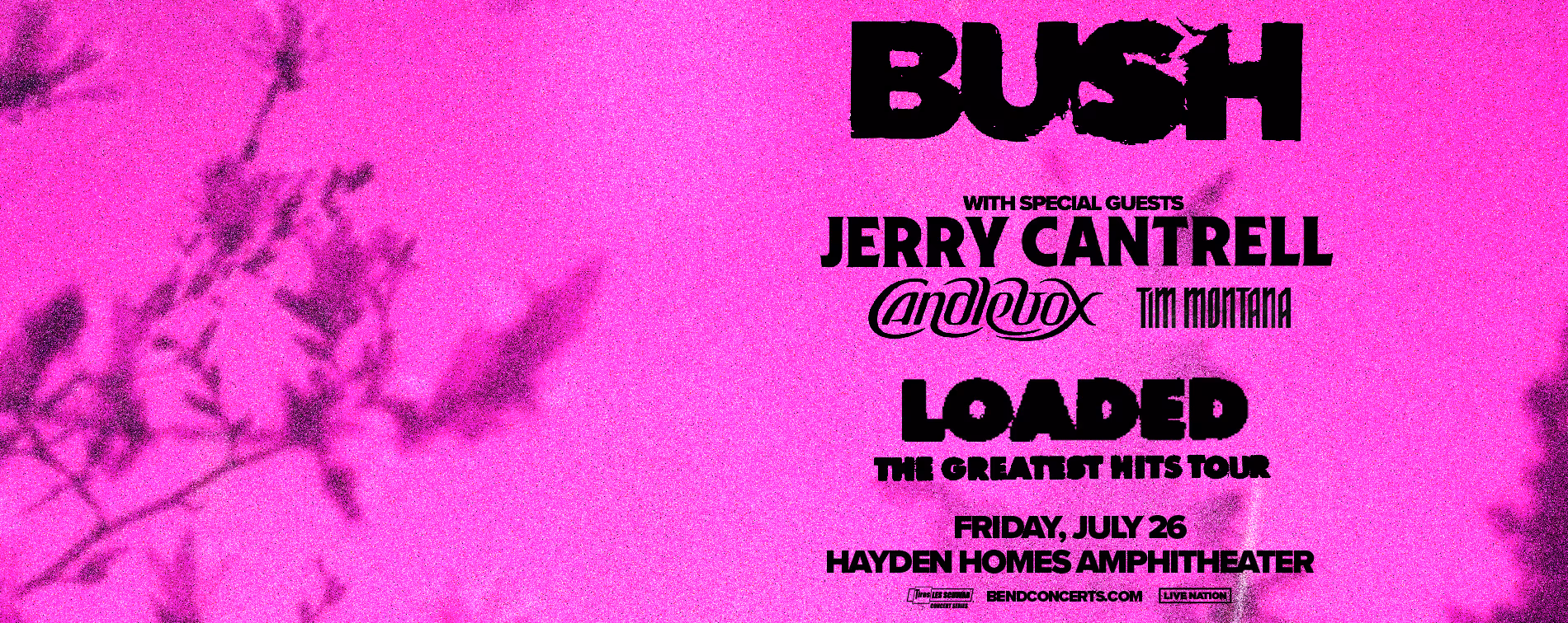 BUSH The Greatest Hits 2024 Tour Announcement for Hayden Homes Amphitheater