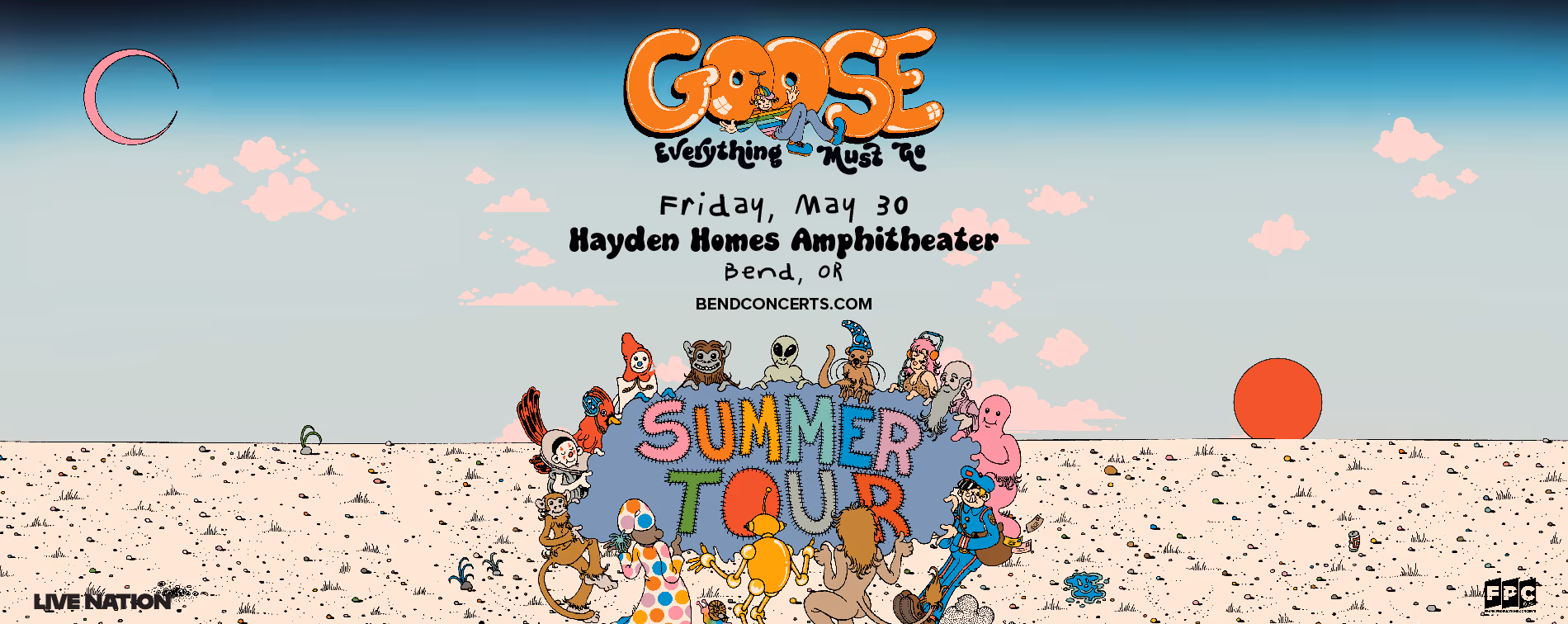 An Evening with Goose at Hayden Homes Amphitheater in Bend, Oregon Friday, May 30