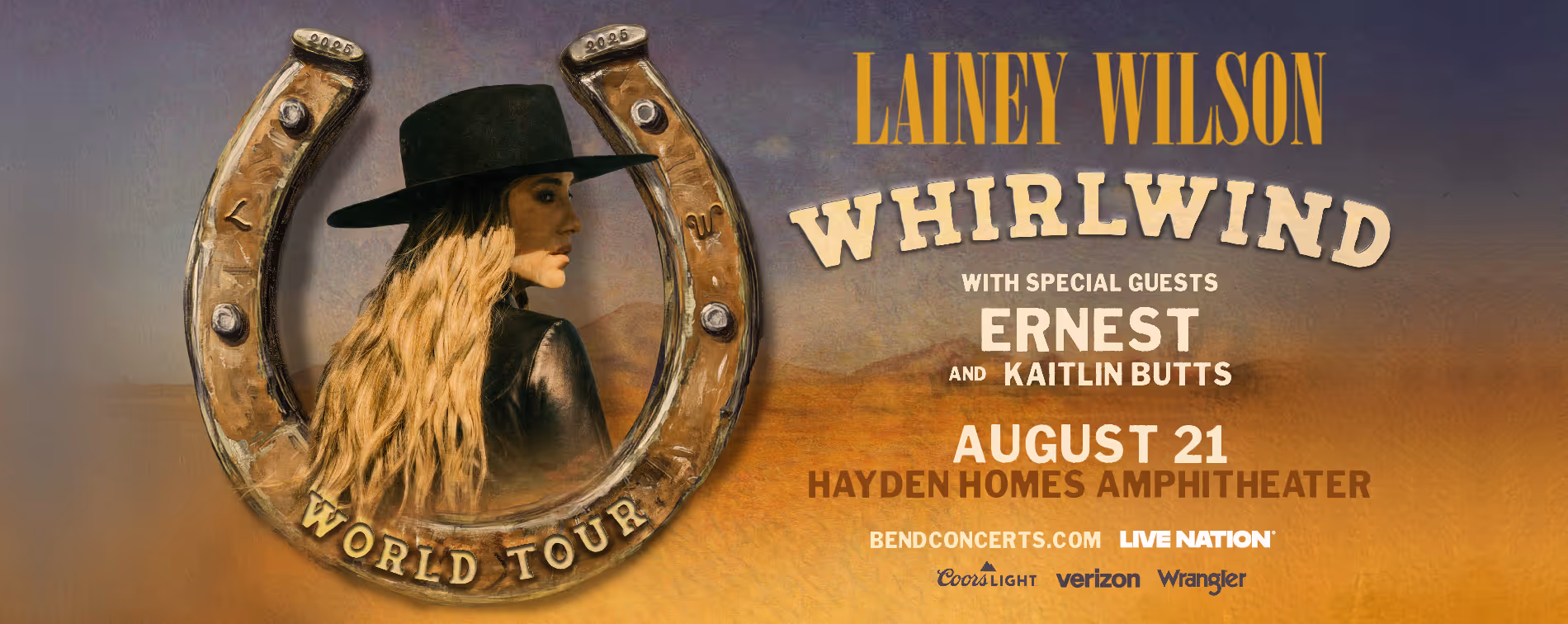 Lainey Wilson performs at Hayden Homes Amphitheater in Bend, Oregon Thursday, Aug. 21