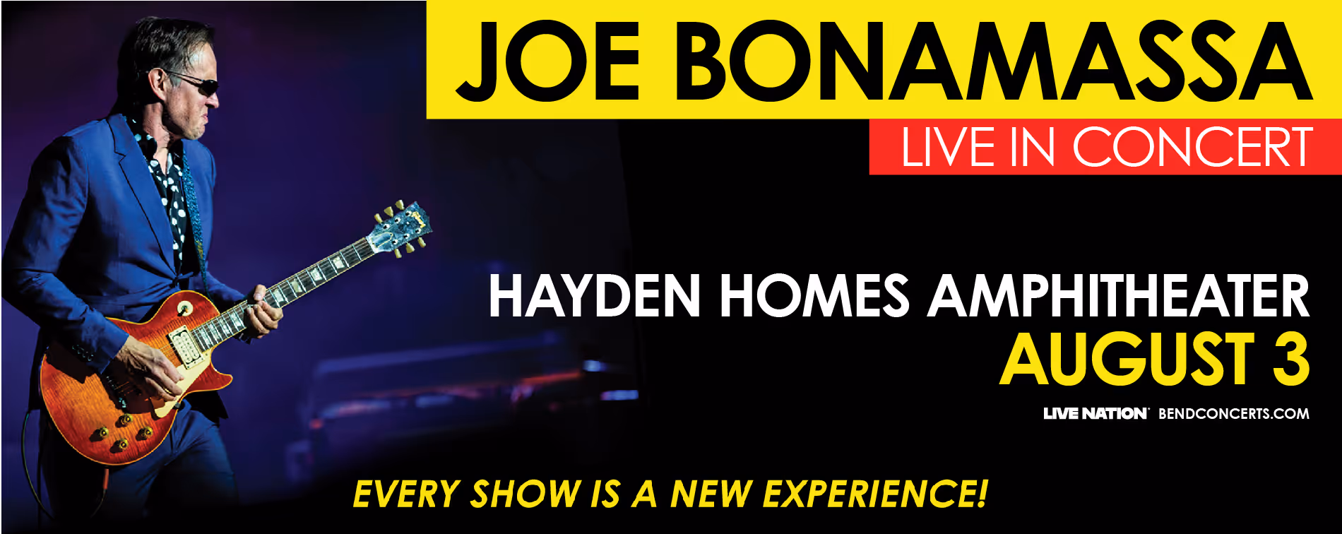 Joe Bonamassa performs Hayden Homes Amphitheater in Bend, Oregon August 3